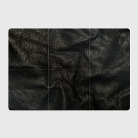 Магнитный плакат 3Х2 с принтом Черная кожа в Рязани, Полимерный материал с магнитным слоем | 6 деталей размером 9*9 см | кожа | кожанка | косуха | рельеф | складки | текстура | черный