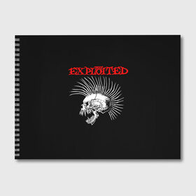 Альбом для рисования с принтом The Exploited в Рязани, 100% бумага
 | матовая бумага, плотность 200 мг. | exploited | punks | punks not dead | the exploited | панк не сдох | панки | уоти | череп | эксплоитед