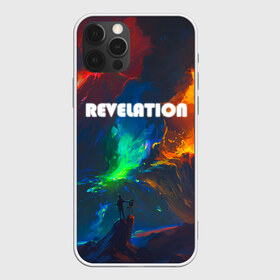 Чехол для iPhone 12 Pro Max с принтом REVELATION в Рязани, Силикон |  | апокалипсис | брызги красок | извержение вулкана | контраст | лава | неоновый краски | ночное небо | разные краски | эпичная иллюстрация