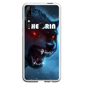 Чехол для Honor P Smart Z с принтом THE GRIN в Рязани, Силикон | Область печати: задняя сторона чехла, без боковых панелей | Тематика изображения на принте: волк | волк зимой | глаза волка | горящие глаза | неоновый глаза | оборотень | оскал | оскал волка | оскал оборотня