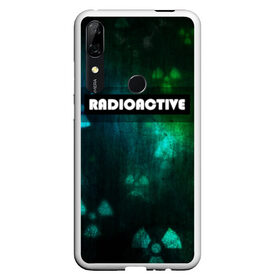 Чехол для Honor P Smart Z с принтом RADIOACTIVE в Рязани, Силикон | Область печати: задняя сторона чехла, без боковых панелей | Тематика изображения на принте: значок радиации | металл текстура | метро | радиация | сталкер