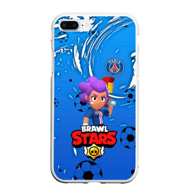 Чехол для iPhone 7Plus/8 Plus матовый с принтом BRAWL STARS SHELLY \ PSG. в Рязани, Силикон | Область печати: задняя сторона чехла, без боковых панелей | Тематика изображения на принте: 8 bit | amber | brawl stars | crow | gale | leon | max | mecha | mecha crow | mr.p | psg | sally leon | shark | shelly | tara | virus 8 bit | werewolf leon | акула | амбер | берли | бравл старс | ворон | макс | оборотень | псж | шелли