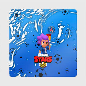 Магнит виниловый Квадрат с принтом BRAWL STARS SHELLY \ PSG. в Рязани, полимерный материал с магнитным слоем | размер 9*9 см, закругленные углы | 8 bit | amber | brawl stars | crow | gale | leon | max | mecha | mecha crow | mr.p | psg | sally leon | shark | shelly | tara | virus 8 bit | werewolf leon | акула | амбер | берли | бравл старс | ворон | макс | оборотень | псж | шелли