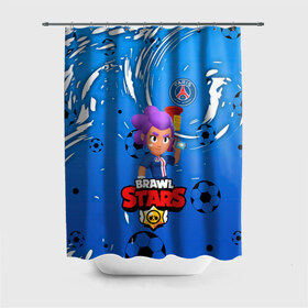 Штора 3D для ванной с принтом BRAWL STARS SHELLY \ PSG. в Рязани, 100% полиэстер | плотность материала — 100 г/м2. Стандартный размер — 146 см х 180 см. По верхнему краю — пластиковые люверсы для креплений. В комплекте 10 пластиковых колец | 8 bit | amber | brawl stars | crow | gale | leon | max | mecha | mecha crow | mr.p | psg | sally leon | shark | shelly | tara | virus 8 bit | werewolf leon | акула | амбер | берли | бравл старс | ворон | макс | оборотень | псж | шелли