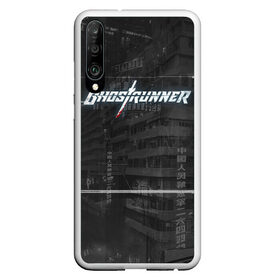 Чехол для Honor P30 с принтом Ghostrunner в Рязани, Силикон | Область печати: задняя сторона чехла, без боковых панелей | action | cyber | cyberpunk | game | games | ghost runner | ghostrunner | ninja | гост ранер | гостраннер | игра | игры | кибер | ниндзя | призрачный беглец | экшен