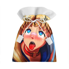 Подарочный 3D мешок с принтом SAILOR MOON AHEGAO в Рязани, 100% полиэстер | Размер: 29*39 см | ahegao | anime | sailor moon | sailor moon ahegao | аниме | ахегао | сейлор мун | сейлор мун ахегао | сэйлор мун