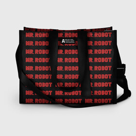 Сумка-шоппер 3D с принтом Mr Robot в Рязани, 100% полиэстер | застегивается на металлическую кнопку; внутренний карман застегивается на молнию. Стенки укреплены специальным мягким материалом, чтобы защитить содержимое от несильных ударов
 | allsafe | darlene | e corp | elliot | evil corp | fsociety | mr robot | serial | алсэйф | дарлин | карли чайкин | корпорация зла | мистер робот | монополия | нафих общество | рами малек | сериал | сериалы | хакер | элиот | эллиот