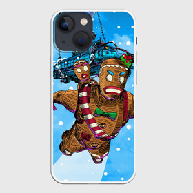 Чехол для iPhone 13 mini с принтом Пряничный человек в Рязани,  |  | 2020 | 2021 | christmas | cookie | dabb | epic games | fortnite | gingerbread man | new year | santa clause | skin | year | год | даб | дэб | игры | новогодний | новый год | печенье | пряник | пряничный человечек | рождество | санта клаус | скин | фортнай