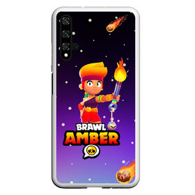 Чехол для Honor 20 с принтом BRAWL STARS AMBER в Рязани, Силикон | Область печати: задняя сторона чехла, без боковых панелей | 8 bit | amber | brawl stars | colette | crow | gale | leon | max | mecha | mecha crow | mr.p | sally leon | shark | tara | virus 8 bit | werewolf leon | акула | амбер | берли | бравл старс | ворон | коллет | макс | оборотень