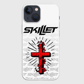 Чехол для iPhone 13 mini с принтом SKILLET в Рязани,  |  | skillet | skillet 2020 | skillet hero | skillet monster | skillet rose | группа skillet | скелет