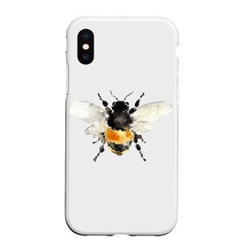 Чехол для iPhone XS Max матовый с принтом Пчела в Рязани, Силикон | Область печати: задняя сторона чехла, без боковых панелей | мёд | насекомое | оса | пчела | пчелы