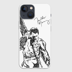 Чехол для iPhone 13 mini с принтом Freddie Mercury в Рязани,  |  | freddie mercury | queen | автограф | квин | фредди меркьюри