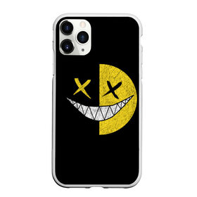 Чехол для iPhone 11 Pro Max матовый с принтом SMILE в Рязани, Силикон |  | глаза крестики | злой смайл | зубы | контраст | смайл | эмоция