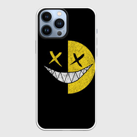 Чехол для iPhone 13 Pro Max с принтом SMILE в Рязани,  |  | глаза крестики | злой смайл | зубы | контраст | смайл | эмоция