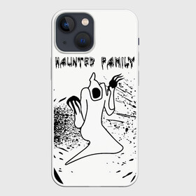 Чехол для iPhone 13 mini с принтом KIZARU: HAUNTED FAMILY. в Рязани,  |  | born to trap | haunted family | kizaru | rep | кизару | музыка | олег нечипоренко | репер | рэп | хантед фэмили