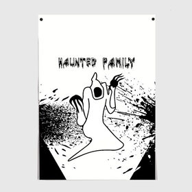 Постер с принтом KIZARU: HAUNTED FAMILY. в Рязани, 100% бумага
 | бумага, плотность 150 мг. Матовая, но за счет высокого коэффициента гладкости имеет небольшой блеск и дает на свету блики, но в отличии от глянцевой бумаги не покрыта лаком | born to trap | haunted family | kizaru | rep | кизару | музыка | олег нечипоренко | репер | рэп | хантед фэмили