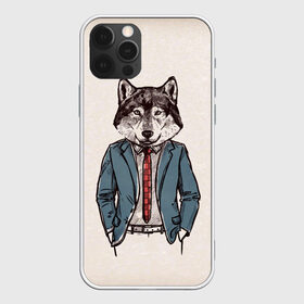 Чехол для iPhone 12 Pro Max с принтом ХИПСТЕР ВОЛК в Рязани, Силикон |  | alter ego | always be yourself | be positive | big | fashion | fashion man | hipster | wolf | wolfs | волк | галстук | животные | пиджак | собака | хипстер | я есть стиль
