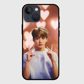 Чехол для iPhone 13 mini с принтом JUNGKOOK BTS в Рязани,  |  | bt21 | bts | fake love | hoseok | jhope | jimin | jin | jungkook | namjoon | rm | taehyung | v | бантан | бт21 | бтс | ви | джей хоуп | джин | намджун | рм | сердечки | сердце | спринг дэй | тэхен | хосок | чимин | чонгук | шуга | юнги