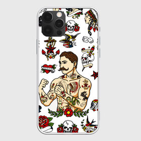 Чехол для iPhone 12 Pro Max с принтом HIPSTER TATTOO в Рязани, Силикон |  | Тематика изображения на принте: hipsters | tattoo | девушка в тату | птицы | тату | усы | хипстер | хипстеры | черепа и розы | черепа и цветы | чёрная пантера | чувак | это борода. | я есть стиль