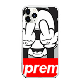 Чехол для iPhone 11 Pro Max матовый с принтом Supreme в Рязани, Силикон |  | supreme | маус | мики | мики маус | мики маус суприм | суприм