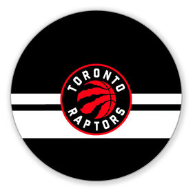 Коврик для мышки круглый с принтом TORONTO RAPTORS в Рязани, резина и полиэстер | круглая форма, изображение наносится на всю лицевую часть | basketball | canada | logo | nba | raptors | sport | team | toronto | usa | баскетбол | канада | логотип | мяч | нба | полосы | рэпторс | спорт | сша | торонто | черный