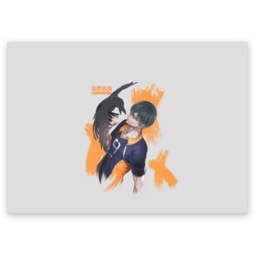 Поздравительная открытка с принтом Кагеяма Тобио в Рязани, 100% бумага | плотность бумаги 280 г/м2, матовая, на обратной стороне линовка и место для марки
 | anime | haikyu | haikyuu | hinata | karasuno | kei | nekoma | nishinoya | satori | tobio | yu | аниме | волейбол | волейбол аниме | кей | нишиноя ю | сатори | спорт | тобио | хината
