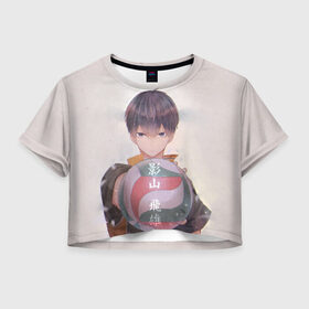 Женская футболка Crop-top 3D с принтом Haikyuu!! Tobio в Рязани, 100% полиэстер | круглая горловина, длина футболки до линии талии, рукава с отворотами | anime | haikyu | haikyuu | hinata | karasuno | kei | nekoma | nishinoya | satori | tobio | yu | аниме | волейбол | волейбол аниме | кей | нишиноя ю | сатори | спорт | тобио | хината