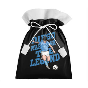 Подарочный 3D мешок с принтом Diego Maradona в Рязани, 100% полиэстер | Размер: 29*39 см | Тематика изображения на принте: 10 | 1960 | 2020 | argentina | barcelona | diego | football | legend | leo | lionel | maradona | messi | retro | rip | soccer | аргентина | барселона | бога | диего | легенда | лионель | марадона | месси | мяч | ретро | рука | форма | футбол