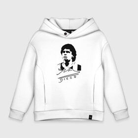 Детское худи Oversize хлопок с принтом Diego Maradona в Рязани, френч-терри — 70% хлопок, 30% полиэстер. Мягкий теплый начес внутри —100% хлопок | боковые карманы, эластичные манжеты и нижняя кромка, капюшон на магнитной кнопке | Тематика изображения на принте: 10 | 1960 | 2020 | argentina | barcelona | diego | football | legend | leo | lionel | maradona | messi | retro | rip | soccer | автограф | аргентина | барселона | бога | диего | легенда | лионель | марадона | месси | мяч | ретро | роспись | р