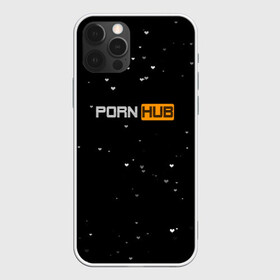 Чехол для iPhone 12 Pro с принтом Pornhub в Рязани, силикон | область печати: задняя сторона чехла, без боковых панелей | Тематика изображения на принте: black | черный