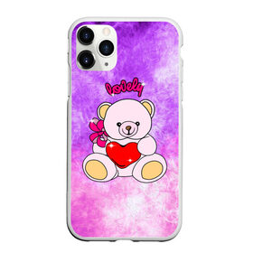 Чехол для iPhone 11 Pro матовый с принтом Lovely bear в Рязани, Силикон |  | bear | love is | teddy | богиня | валентина | влюбленный | девушке | дочь | жена | игрушка | лучшая | любимая | люблю | мама | марта | медведь | медведь с сердцем | медвежата | мишка тедди | плюшевые | подарок