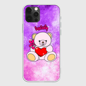 Чехол для iPhone 12 Pro Max с принтом Lovely bear в Рязани, Силикон |  | bear | love is | teddy | богиня | валентина | влюбленный | девушке | дочь | жена | игрушка | лучшая | любимая | люблю | мама | марта | медведь | медведь с сердцем | медвежата | мишка тедди | плюшевые | подарок