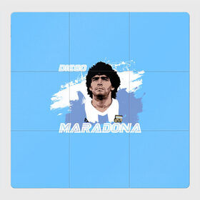 Магнитный плакат 3Х3 с принтом Диего Марадона в Рязани, Полимерный материал с магнитным слоем | 9 деталей размером 9*9 см | diego | diego armando maradona | maradona | аргентина | диего | король | легенда | марадона | нападающий | полузащитник | футбол | футболист