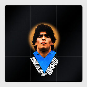 Магнитный плакат 3Х3 с принтом Diego Maradona в Рязани, Полимерный материал с магнитным слоем | 9 деталей размером 9*9 см | diego | diego armando maradona | legend | maradona | аргентина | диего | король | легенда | марадона | нападающий | полузащитник | футбол | футболист
