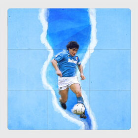 Магнитный плакат 3Х3 с принтом Диего Армандо в Рязани, Полимерный материал с магнитным слоем | 9 деталей размером 9*9 см | 10 номер | diego | football | maradona | maradonna | арегнтина | бога | диего | марадона | марадонна | ретро | рука | сборная аргентины | футбол | футболист
