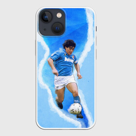 Чехол для iPhone 13 mini с принтом Диего Армандо в Рязани,  |  | 10 номер | diego | football | maradona | maradonna | арегнтина | бога | диего | марадона | марадонна | ретро | рука | сборная аргентины | футбол | футболист