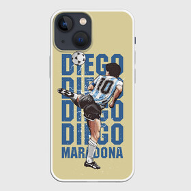 Чехол для iPhone 13 mini с принтом Diego Diego в Рязани,  |  | 10 номер | diego | football | maradona | maradonna | арегнтина | бога | диего | марадона | марадонна | ретро | рука | сборная аргентины | футбол | футболист