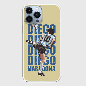 Чехол для iPhone 13 Pro Max с принтом Diego Diego в Рязани,  |  | 10 номер | diego | football | maradona | maradonna | арегнтина | бога | диего | марадона | марадонна | ретро | рука | сборная аргентины | футбол | футболист