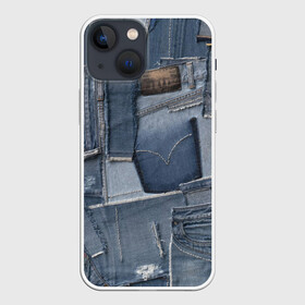 Чехол для iPhone 13 mini с принтом Jeans life в Рязани,  |  | cool | fashion | hype | jeans | texture | vanguard | авангард | круто | мода | текстура | хайп
