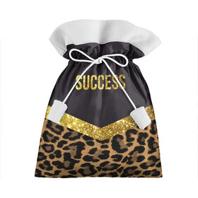 Подарочный 3D мешок с принтом Success в Рязани, 100% полиэстер | Размер: 29*39 см | success | swag | блеск | блестки | китч | леопард | леопардовый принт | понты | успех | успешные люди | фрик