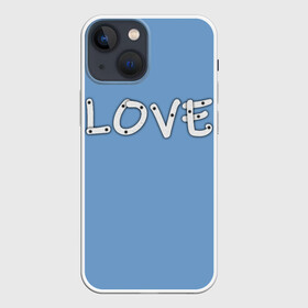 Чехол для iPhone 13 mini с принтом LOVE в Рязани,  |  | love | буквы | люблю | любовь | надпись | я люблю