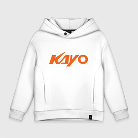 Детское худи Oversize хлопок с принтом KAYO LOGO | КАЙО ЛОГО (Z) в Рязани, френч-терри — 70% хлопок, 30% полиэстер. Мягкий теплый начес внутри —100% хлопок | боковые карманы, эластичные манжеты и нижняя кромка, капюшон на магнитной кнопке | kayo | moto | motorcycle | sport | байк | кайо | мото | мотоциклы | спорт