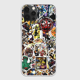 Чехол для iPhone 12 Pro Max с принтом JoJo’s Sticker Bombing в Рязани, Силикон |  | Тематика изображения на принте: anime | jojo’s bizarre adventure | sticker bombing | аниме | джо джо | жо жо | манга | мультфильм | невероятные приключения джоджо | персонаж | стикер бомбинг