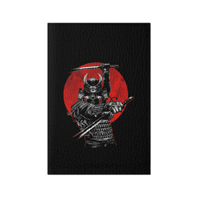 Обложка для паспорта матовая кожа с принтом Samurai в Рязани, натуральная матовая кожа | размер 19,3 х 13,7 см; прозрачные пластиковые крепления | 2077 | art | blood | cyber | cyberpunk | dead | death | demon | japan | mask | ninja | oni | samurai | shadow | shogun | tokyo | warior | арт | воин | война | демон | катана | кибер | киберпанк | кровь | маска | мертвый | ниндзя | путь | самурай