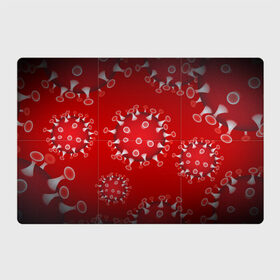 Магнитный плакат 3Х2 с принтом Вирусяка в Рязани, Полимерный материал с магнитным слоем | 6 деталей размером 9*9 см | coronavirus | covid | вирус | ковид | коронавирус