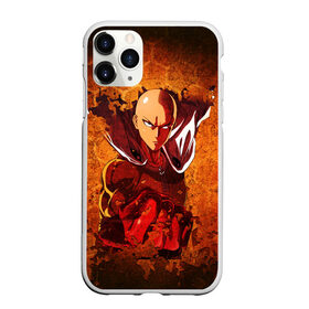 Чехол для iPhone 11 Pro Max матовый с принтом Ванпанчмен в Рязани, Силикон |  | hero | one punch man | saitama | ванпанчмен | герой | сайтама