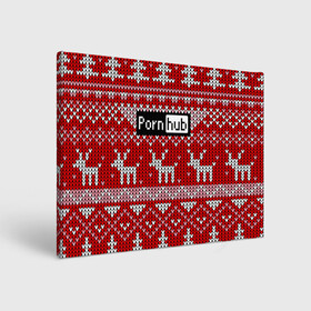 Холст прямоугольный с принтом Pornhub в Рязани, 100% ПВХ |  | deer | fashion | horns | new year | pattern | vanguard | x mas tree | авангард | ёлка | мода | новый год | олень | рога | узор