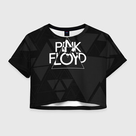 Женская футболка Crop-top 3D с принтом Pink Floyd в Рязани, 100% полиэстер | круглая горловина, длина футболки до линии талии, рукава с отворотами | dark side of the moon | floyd | music | pink | pink floid | pink floyd | rock | rocker | rocknroll | the wall | музыка | пинк | пинк флоид | пинк флойд | рок | рок н ролл | рокер | флойд