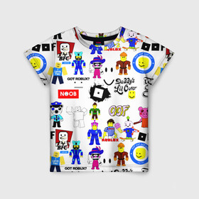 Детская футболка 3D с принтом ROBLOX в Рязани, 100% гипоаллергенный полиэфир | прямой крой, круглый вырез горловины, длина до линии бедер, чуть спущенное плечо, ткань немного тянется | piggy | roblox | roblox games | roblox piggy | игра роблокс | пигги. | роблокс | роблокс пигги | робукс