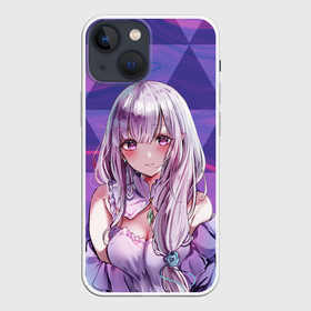 Чехол для iPhone 13 mini с принтом Эмилия в Рязани,  |  | anime | emilia | re zero | re: zero kara hajimeru isekai seikatsu | re: жизнь с нуля в альтернативном мире | ре зеро | эмилия